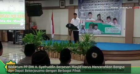 Syafruddin Minta Masjid Harus Mencerahkan dan Menjadi Pusat Peradaban Islam