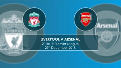 Liverpool v Arsenal - head to head