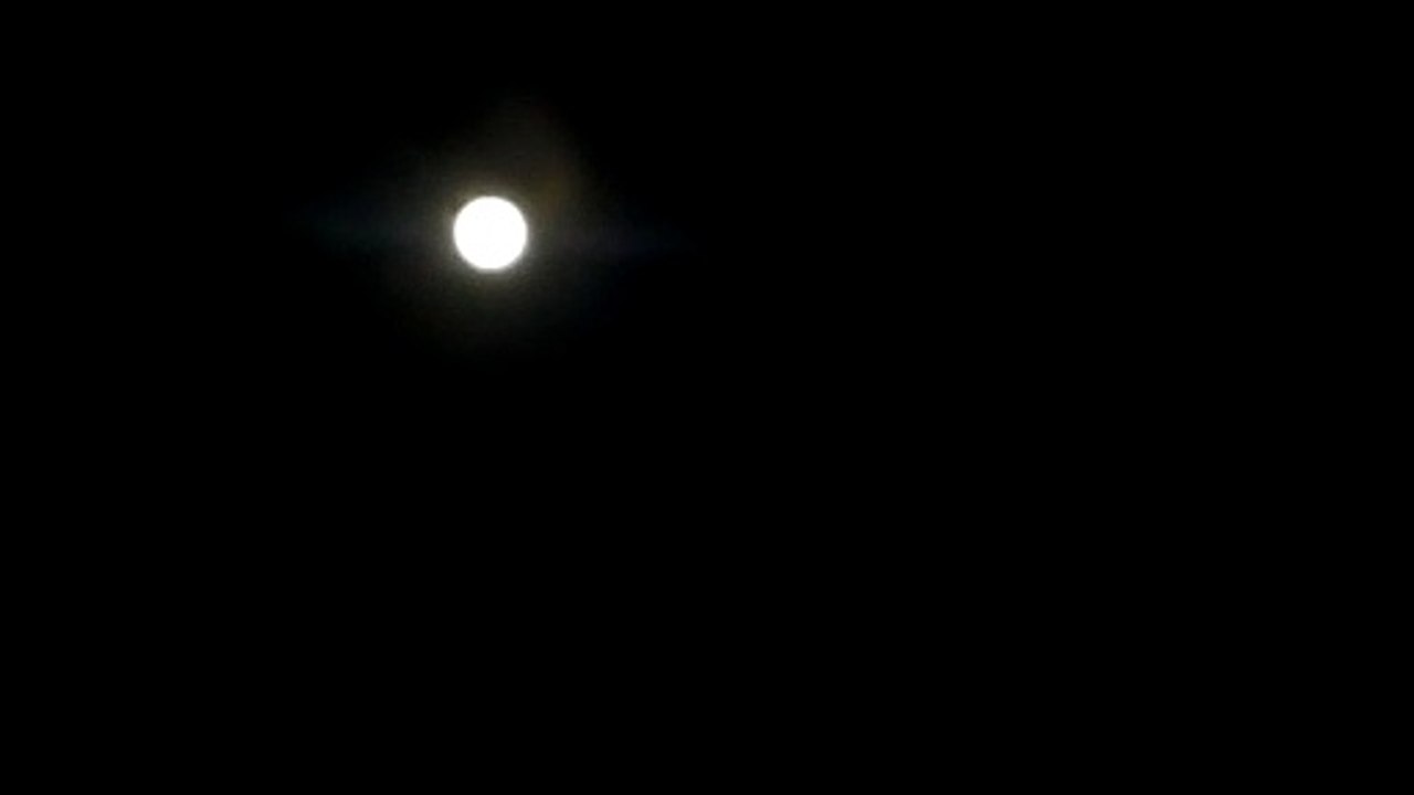 Sky at night full moon over Chichester
