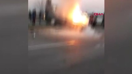 Manisa Yanan Aracın İçerisinden Çıkan Sürücü Yaşamını Yitirdi