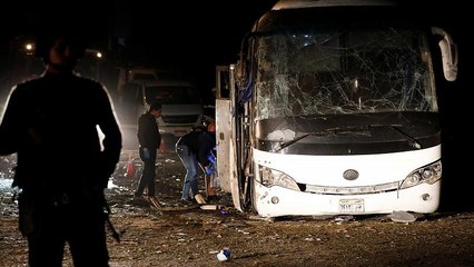 At least four dead after blast hits tourist bus near Giza pyramids, Egypt