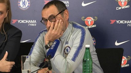 Chelsea - Sarri : "Hazard en faux numéro 9 ? Je ne vois pas le problème"
