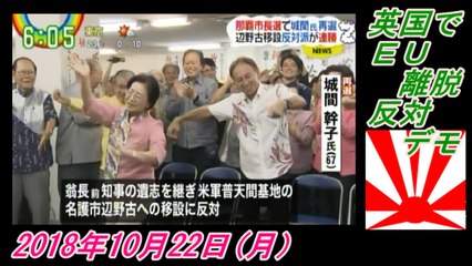 18-5 Zip !、英国でＥＵ離脱反対デモ。菜々子の独り言　2018年10月22日(月）