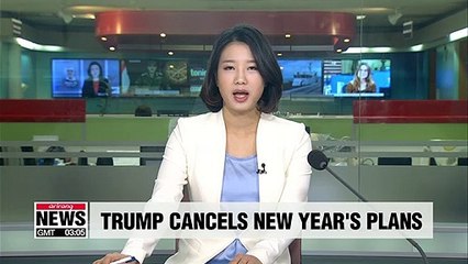 Trump to spend New Year's in Washington D.C. amid partial gov't shutdown