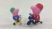  Peppa Pig Peppa and Friends Figure Pack Peppa and George on Bicycle Bike || Keith's Toy Box