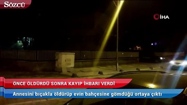 Kayıp ihbarı yaptığı annesini bahçeye gömmüş