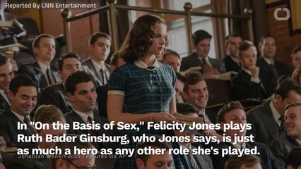 Felicity Jones Believes Ruth Bader Ginsburg Is A Hero