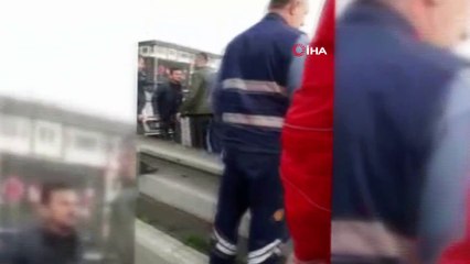Takla atan otomobilden sağ kurtuldu