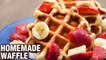 Homemade Waffle Recipe - How To Make Waffles From Scratch - Breakfast Recipe - Tarika