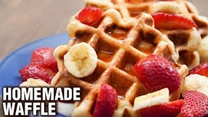 Homemade Waffle Recipe - How To Make Waffles From Scratch - Breakfast Recipe - Tarika