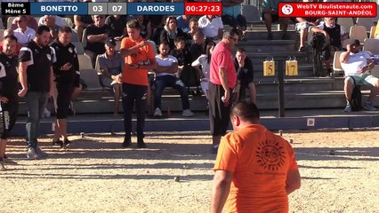 Bourg-Saint-Andéol 2018 : Huitième DARODES vs BONETTO