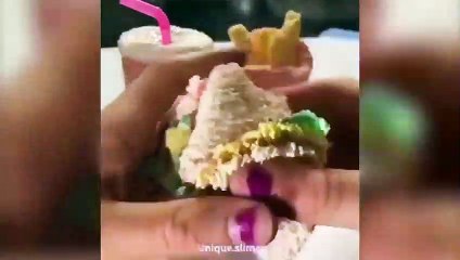 Relaxing Slime ASMR - Food Slime #01