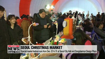 Special holiday market festival in Seoul offers gourmet food trucks and exquisite handmade goods
