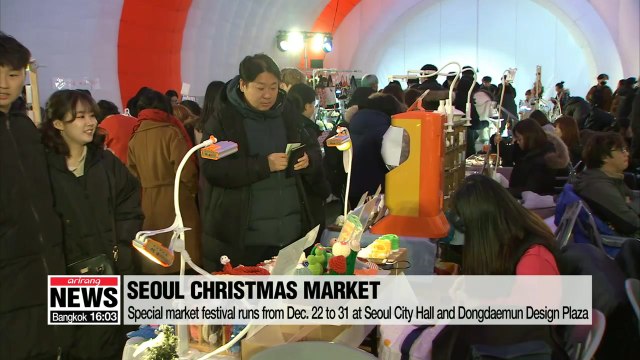 Special holiday market festival in Seoul offers gourmet food trucks and exquisite handmade goods