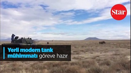 Yerli modern tank mühimmatı göreve hazır