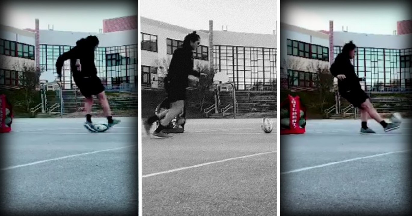 L'Américain Ben Cima régale avec un ballon de rugby
