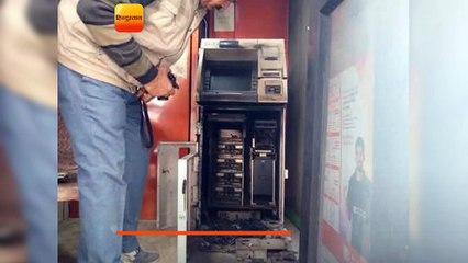 हाईवे किनारे एटीएम तोड़कर बीस लाख की चोरी