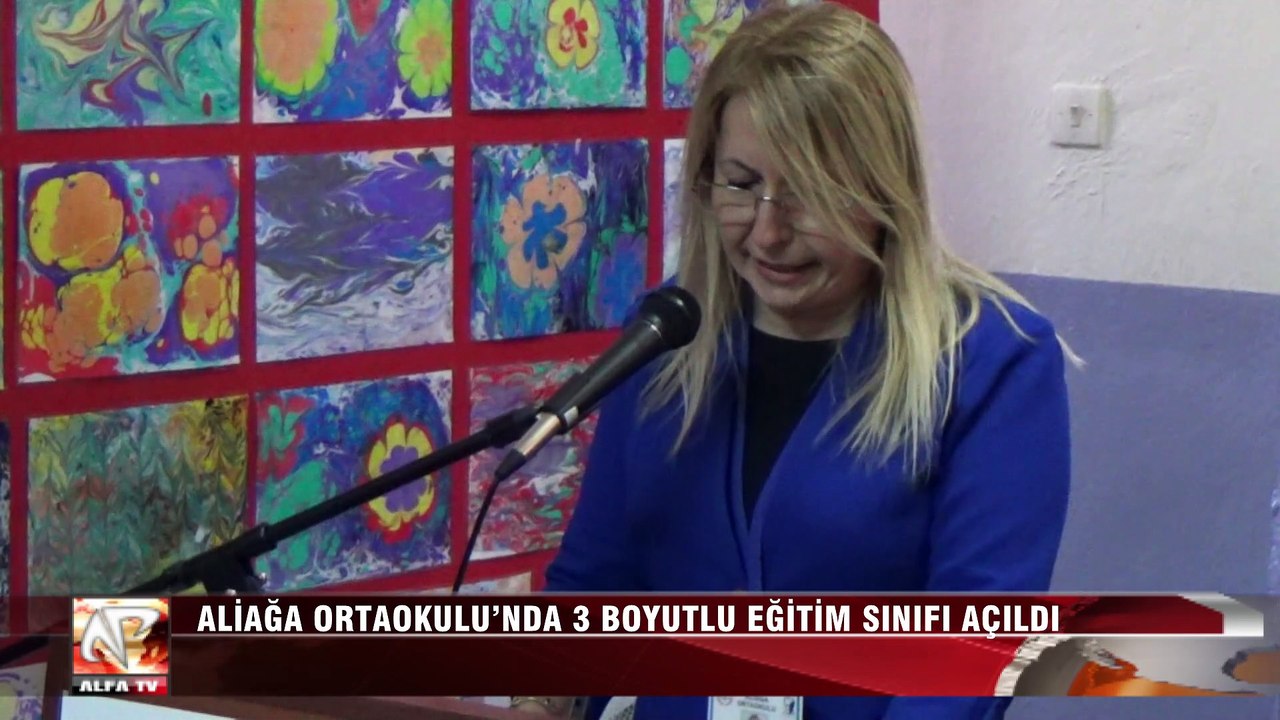 Aliağa Ortaokulu’nda 3 Boyutlu Eğitim Sınıfı Açıldı