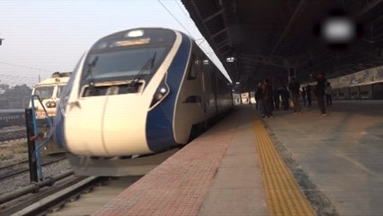 Train 18 reaches Prayagraj on it's trial run