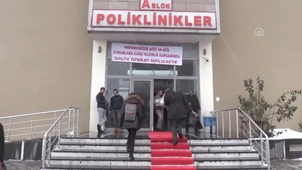 Bitlis Devlet Hastanesinde Yangın Tatbikatı