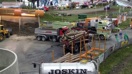 RC Truck Action! Trucks & Construction Fun on a amazing Parcours @ Messe Graz 2018