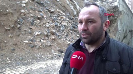 Gümüşhane İstinat Duvarı Çöken Site Sakinleri 2 Yıldır Endişe İçinde Yaşıyor