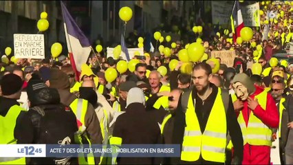 "Acte VII" des "gilets jaunes" : mobilisation en baisse