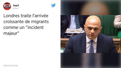 Londres traite l’arrivée croissante de migrants comme un « incident majeur »