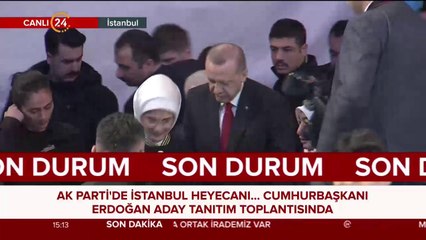 Başkan Erdoğan, aday tanıtım toplantısında