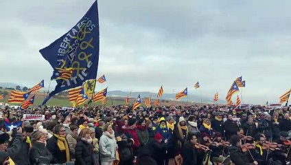 'Els segadors' als Lledoners, després d'interpretar 'El Messies' de Händel