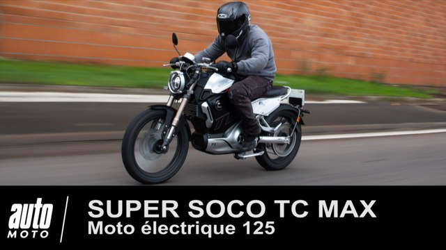 Moto électrique 125 Super Soco TC MAX ESSAI POV Auto-Moto.com