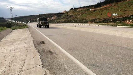 Hatay'dan Suriye Sınırına Asker Sevkiyatı