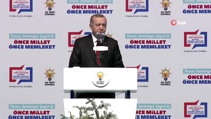 Cumhurbaşkanı Recep Tayyip Erdoğan: "İstanbul Büyükşehir Belediye Başkanı Adayımız Binali Yıldırım"