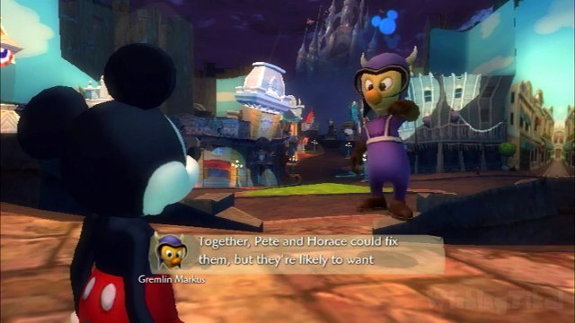 Disney Epic Mickey Walkthrough Part 4 (Wii) Mean Street [No Commentary]