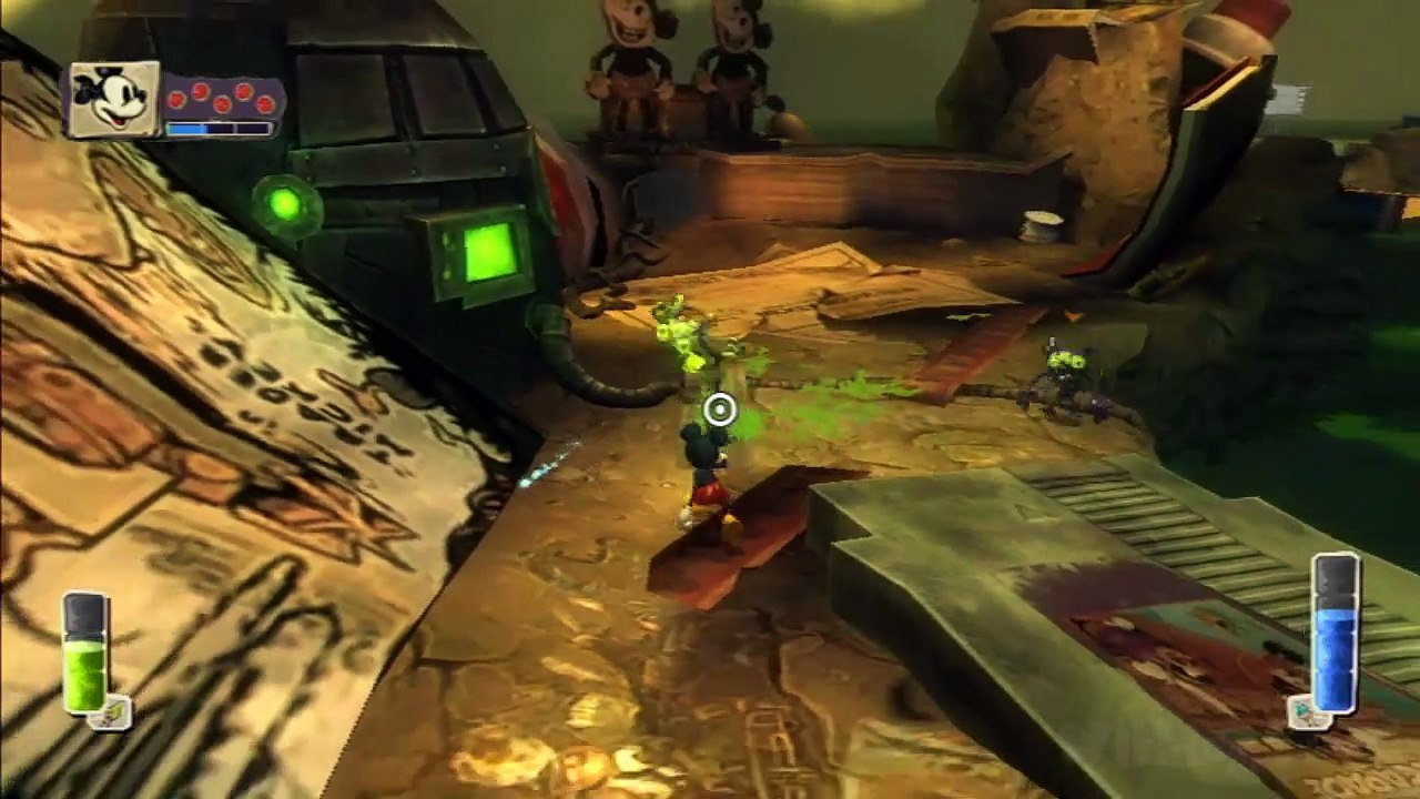 Disney Epic Mickey Walkthrough Part 6 (Wii) Mickeyjunk Mountain [No Commentary]