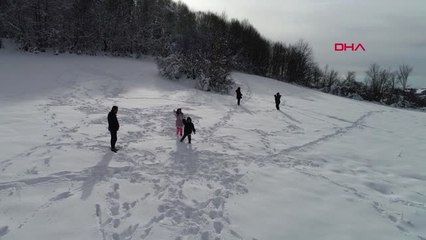 Samsun'da Kartpostallık Kar Manzarası