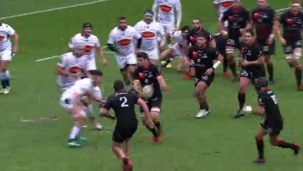 TOP 14 - Essai Francisco GOMEZ KODELA (LOU) - Lyon - Agen - J13 - Saison 2018/2019