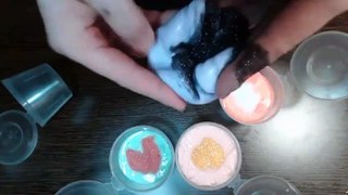 Mixing Glitter Into Mini Slime - SlimeMAN