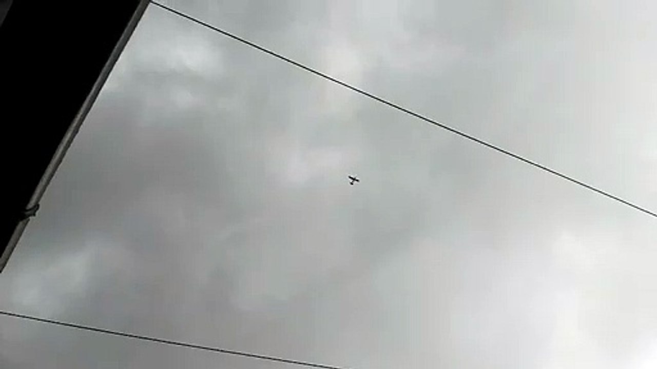 Spitfire flying over Fishbourne from the Goodwood Festival of speed