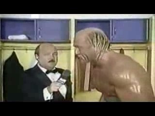 Hulk Hogan crying After losing the title to Andre The Giant