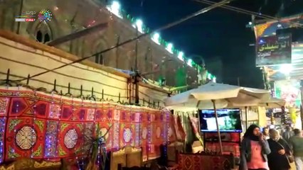 الإقبال على روحانيات مسجد الحسين قبل الاحتفال بمولده