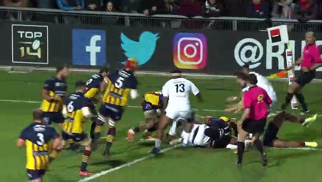 TOP 14 - Essai Arthur ITURRIA (ASM) - Perpignan - Clermont - J13 - Saison 2018/2019