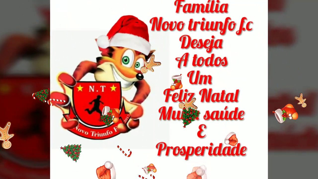 Novo triunfo deseja um feliz natal e um feliz a...