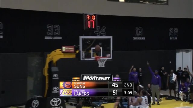 Alex Caruso rises to block the shot