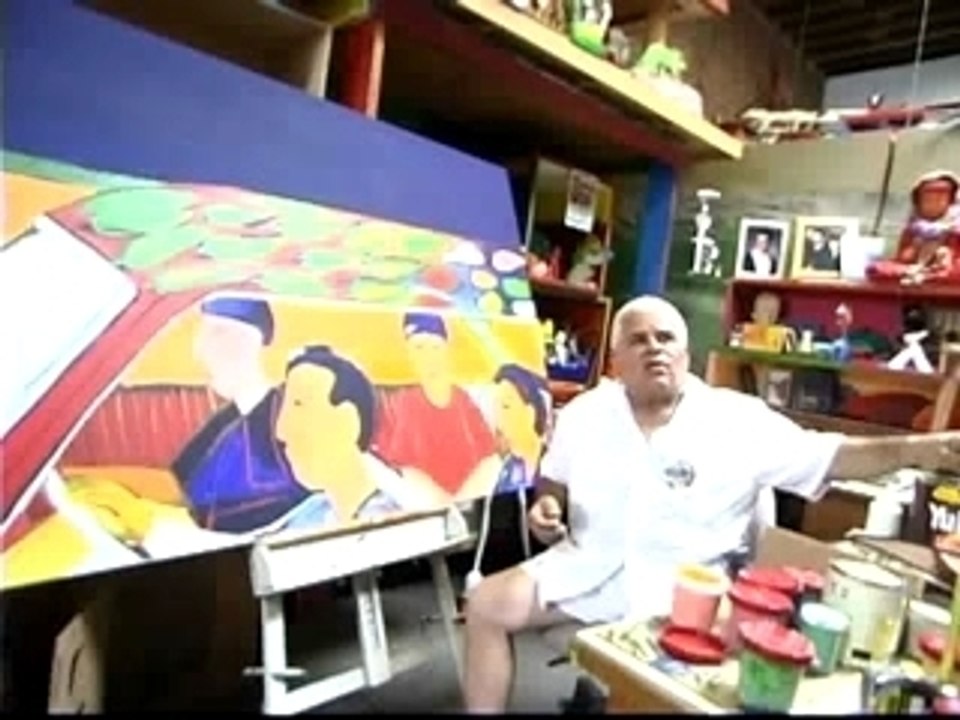 The Chicano Artist Studio: Magu's Painting Video #2