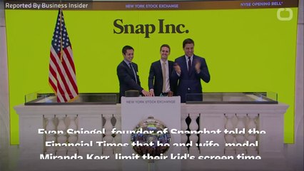 Snapchat Founder Limits Kid's Screen Time To 1.5 Hours A Week