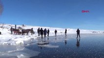 Ardahan Çıldır Gölü Buzla Kaplandı