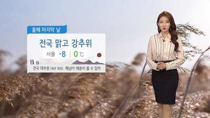 [날씨] 내일 맑고 강추위...전국 대부분 해넘이 볼 수 있어 / YTN