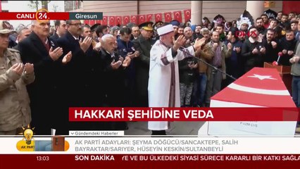 Hakkari şehidine veda