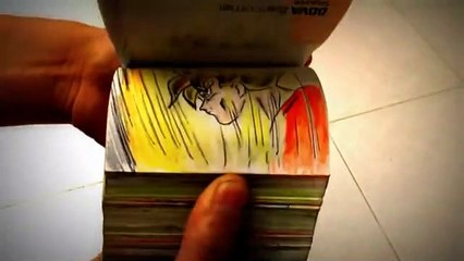 Goku vs Freeza flipbook fight